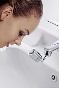 Mutfak Lavabo Başlığı Universal 720 Derece Oynar Tasarruflu Musluk Ucu 4 Filtreli Batarya Ucu ürün fotoğrafı