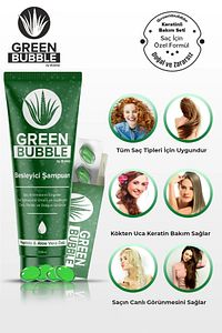 Green Bubble Kapsüllü Keratin Saç Bakımı Botoks Seti ürün fotoğrafı