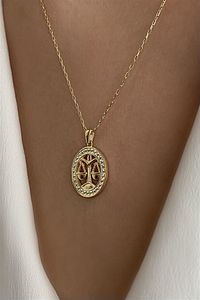 925 Ayar 2,8 Gram Terazi Burcu Gold Kolye ürün fotoğrafı
