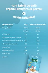 Organik Tam Tahıllı Ve Ballı Kahvaltılık Gevrek - 80g ürün fotoğrafı