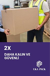 Gramajlı El Tutamaklı Karton Taşıma-taşınma Koli Kutu 80x50x50 - 5 Adet ürün fotoğrafı