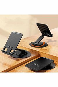 Yüksek Kaliteli Katlanabilir 360 Dönebilen Ayarlanabilir Telefon Tutucu Masa Üstü Tablet Standı ürün fotoğrafı