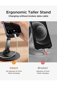 Yüksek Kaliteli Katlanabilir 360 Dönebilen Ayarlanabilir Telefon Tutucu Masa Üstü Tablet Standı ürün fotoğrafı