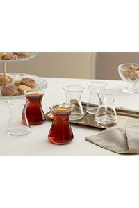 STD Düz Cam 6'lı Çay Bardağı 125 Ml Klasik ürün fotoğrafı