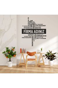 Firmalara Özel Ofis Duvar Stickerı, Duvar Dekorasyon Yazıları, Ofis Dekorasyon, Duvar Sticker ürün fotoğrafı