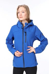 Kadın Su Rüzgar Geçirmez Softshell Mavi Spor Mont ürün fotoğrafı