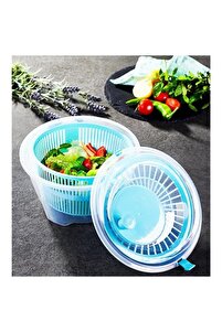 Salata Kurutucu, Standart, 3875 Çok Renkli 4.4L Sebze Salata Kurutma Makinesi Çevirmeli Kurutucu Sal ürün fotoğrafı