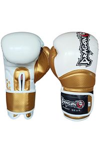 Carbon 5 Muay Thai Boks Ve Kick-boks Eldiveni Beyaz 10 OzDragonDo boks eldiveni muay thai kick boks ürün fotoğrafı