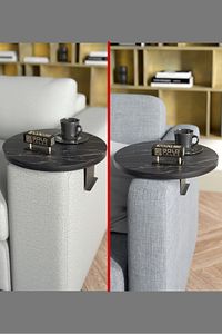 Yan Sehpa Ayarlanabilir Tepsi Dekoratif Modern Tepsi Bendir ürün fotoğrafı