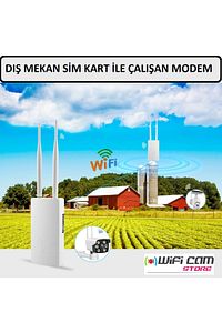 Sim Kartlı Dış Mekan Wifi Modem Router 12V1A Adaptör ürün fotoğrafı