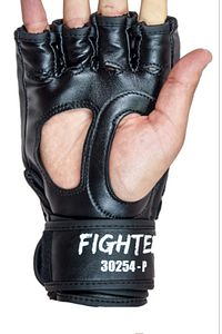 Suni Deri 30254 Fighter Mma Eldiveni Serbest Dövüş Torba Antrenman Eldiveni Siyah ürün fotoğrafı