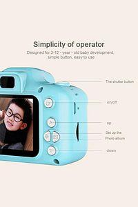 Mavi Renk Mini 1080p Hd Çocuk Kamera Dijital Fotoğraf Makinesi 2.0 Inç Ekran ürün fotoğrafı