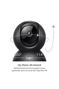 Tapo C211 2K 3MP Yatay ve Dikey Ev Güvenliği Wi-Fi Kamerası + Kioxia 64GB Exceria Micro SDXC ürün fotoğrafı