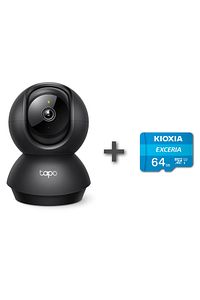Tapo C211 2K 3MP Yatay ve Dikey Ev Güvenliği Wi-Fi Kamerası + Kioxia 64GB Exceria Micro SDXC ürün fotoğrafı