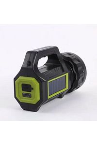 PS-T95 30w Uzun Menzilli Solar Panelli Powerbank+ USB Çıkış S.O.S Lu Ultra Güçlü Ledli Şarjlı Feneri ürün fotoğrafı
