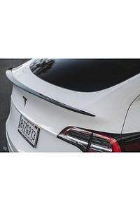 Tesla Model Y Karbon Fiber Spoiler - Parlak - 2020-2023 Uyumlu ürün fotoğrafı