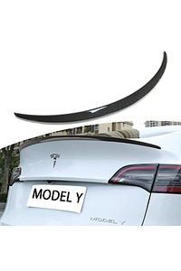 Tesla Model Y Karbon Fiber Spoiler - Parlak - 2020-2023 Uyumlu ürün fotoğrafı