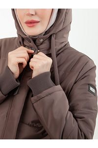 Trend Kapitone Kaban Mont Tam Boy ürün fotoğrafı