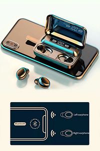 Akıllı Saat Plus Dokunmatik Powerbank Özellikli F9 Kablosuz Bluetooth Kulaklık Ikili Ios Android ürün fotoğrafı
