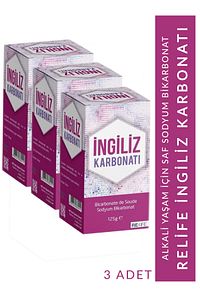 3 Adet Saf Ingiliz Karbonatı 125 gr Sodyum Bikarbonat Alkali Yaşam ürün fotoğrafı