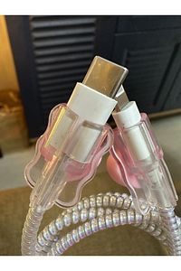iPhone 18/20 W Şarj Cihazı Uyumlu 5 Parça Şarj Koruma Seti Kalp Model ürün fotoğrafı