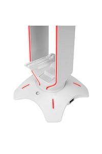 Rm-h66 Guard Rgb Işıklı 2*usb Port Kulaklık Için Stand Kulaklık Standı Beyaz ürün fotoğrafı