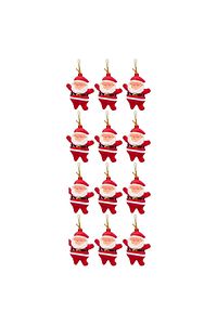 Yılbaşı Çam Ağacı Süsü Noel Baba 6'lı 6,5cm ürün fotoğrafı