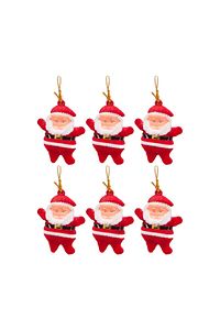 Yılbaşı Çam Ağacı Süsü Noel Baba 6'lı 6,5cm ürün fotoğrafı