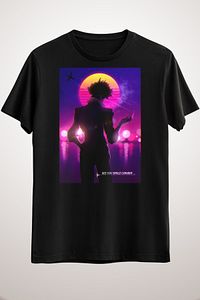 Unisex Siyah Anime Spike Spiegel Retro Style T-shirt &amp; Accessories ürün fotoğrafı