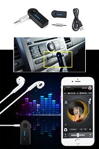Android Ve Ios Uyumlu Aux Araç Kiti Bluetooth Radyo Teyp Sistemi Araba Kablosuz Bağlantı Cihazı ürün fotoğrafı