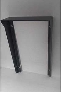 Diafon Zil Paneli Koruyucu Kapı Zili Metal Yağmurluk Aparatı Antrasit 25x40x8 ürün fotoğrafı