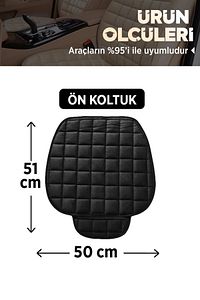 Premium Cepli Terletmez Ortopedik Oto Koltuk Minderi - 1 Adet - Kahverengi ürün fotoğrafı