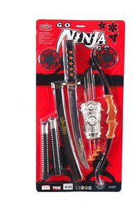 Ninja Samuray Dövüş Savaş Seti Ok Yay Kılıç Kalkan Mınçıka Ninja Yıldız Fırlatma Bıçağı 10 Parça ürün fotoğrafı
