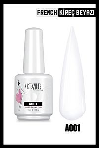 Kalıcı Oje Uv Led A001 (FRENCH KİREÇ BEYAZI) Ana Renkler 15ml ürün fotoğrafı