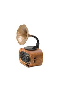 Mn-s19 Ahşap Usb+aux+tf Kart+bluetooth Klasik Retro Gramofon Müzik Kutusu ürün fotoğrafı