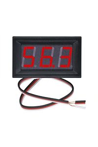 0.56 Inch Dc 0-30v Panel Tip Dijital Kırmızı Voltmetre 2 Kablolu ürün fotoğrafı