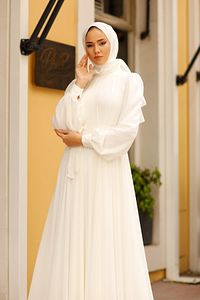 Çift Astarlı Kuyruklu Nikah Abiyesi Xl Yazan Beden 46 Bedendir ürün fotoğrafı