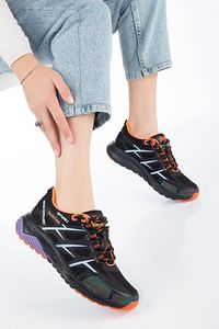 Unisex Outdoor Reflektörlü Su Itici Spor Ayakkabı Ss001-0355 Siyah-lila ürün fotoğrafı