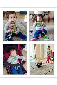 Zincir 17 Parça Oyun Halkası 60 Cm Eğlenceli Çıngırak Oyun Halkası ürün fotoğrafı