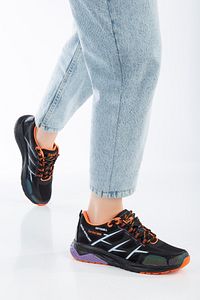Unisex Outdoor Reflektörlü Su Itici Spor Ayakkabı Ss001-0355 Siyah-lila ürün fotoğrafı