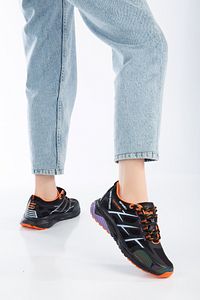 Unisex Outdoor Reflektörlü Su Itici Spor Ayakkabı Ss001-0355 Siyah-lila ürün fotoğrafı