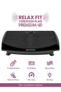 Fit Premium 4d 7 Kombinasyonlu Vibration Plate Titreşimli Spor Egzersiz Fitness Aleti Cihazı ürün fotoğrafı