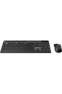 KM-730 Gri/Siyah Kablosuz Wireless Q Multimedya Klavye + Mouse Set Kablosuz Klavye Mouse Set ürün fotoğrafı