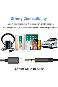 Iphone 7 8 X Max 11 12 13 14 Pro Promax Lightning To Aux Kablo Araç Kulaklık Ses Aux Dönüştürücü ürün fotoğrafı