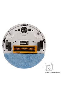 Alex Laser 1281H Lazer Akıllı Robot Süpürge Beyaz 2in1 Moplu Haritalamalı ürün fotoğrafı