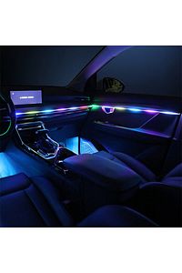 Sese Duyarlı Rgb Kayar Led Araç Içi Ambiyans Şeritleri App Bluetooth Kontrollü 13 Parça şerit led ürün fotoğrafı