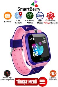 Z3 Lbs Konumlu Akıllı Çocuk Takip Saati Sim Kartlı Arama, Kameralı, Gizli Dinleme Özellikli-pembe ürün fotoğrafı