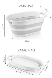 Vera Bath Katlanır Çamaşır Sepeti 38 Lt Çamaşır Selesi Fma07860 ürün fotoğrafı