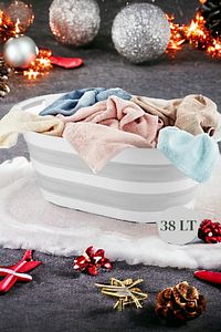 Vera Bath Katlanır Çamaşır Sepeti 38 Lt Çamaşır Selesi Fma07860 ürün fotoğrafı
