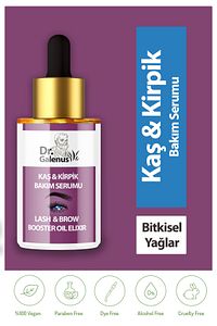 Kaş & Kirpik Bakım Serumu ( Argan Yağı - Hint Yağı - Badem Yağı - E Vitamini ) 15 ml ürün fotoğrafı